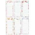 thumbnail image 1 of Inkdotpot Pack of 6 Funny Magnetic Dry Erase List For Fridge, Wipe Clean w/ NoStain, Quick Notes Shopping & Grocery List Whiteboard for Fridge, 8.75" x 3.8"(Floral ), 1 of 6