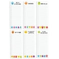 thumbnail image 1 of Inkdotpot Pack of 6 Funny Magnetic Dry Erase List For Fridge, Wipe Clean w/ NoStain, Quick Notes Shopping & Grocery List Whiteboard for Fridge, 8.75" x 3.8"(Monster Print), 1 of 6