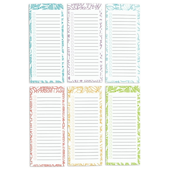 Inkdotpot Pack of 6 Funny Magnetic Dry Erase List For Fridge, Wipe Clean w/ NoStain, Quick Notes Shopping & Grocery List Whiteboard for Fridge, 8.75" x 3.8"(Words Of Wisdom For The Happy Couple)