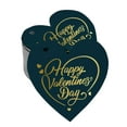 thumbnail image 1 of Inkdotpot Pack Of 100 Happy Valentine's Day Valentine Favor Paper Tags Craft Real Gold Foil Hang Tags, 1 of 6