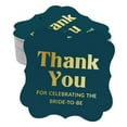 thumbnail image 1 of Inkdotpot Pack Of 100 Real Gold Foil Bracket Shape Paper Tags Thank You For Celebrating The Bride To Be Bridal Shower Favor Hang Tags, 1 of 7