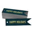 thumbnail image 1 of Inkdotpot Pack Of 100 Real Gold Foil Paper Tags Happy Holiday Favor Hang Tags, 1 of 6
