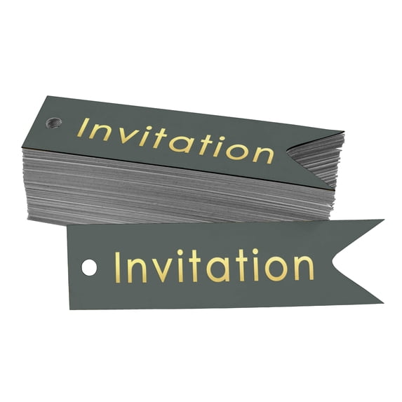 Inkdotpot Pack Of 100 Real Gold Foil Paper Tags Invitation Party Favor Hang Tags