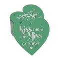 thumbnail image 1 of Inkdotpot Pack Of 100 Real Silver Foil Paper Tags Kiss The Miss Goodbye Bridal Shower Favor Hang Tags, 1 of 6