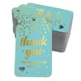 thumbnail image 1 of Inkdotpot Pack Of 100 ThankYou For Celebrating With Us Bridal Shower-Baby Shower-Retirement-Wedding-Birthday Favor Paper Tags Craft Real Gold Foil Hang Tags, 1 of 6