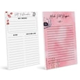 thumbnail image 1 of Inkdotpot Pack Of 2 Daily Planner List Undated Notepads, Memo Pad To-Do List Tear Off List Pad- Organizer- Scheduler- Organize Tasks (50 Sheets Each)-H2, 1 of 7