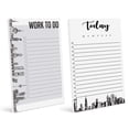 thumbnail image 1 of Inkdotpot Pack Of 2 Daily Planner List Undated Notepads, Memo Pad To-Do List Tear Off List Pad- Organizer- Scheduler- Organize Tasks (50 Sheets Each)-MH, 1 of 7