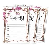 Inkdotpot Pack Of 30, Join Us Invitations With Envelopes, Floral Watercolor Invites for Your Wedding, Bridal Shower, Baby Shower, Engagement Party, Birthday 5 X 7 Inches