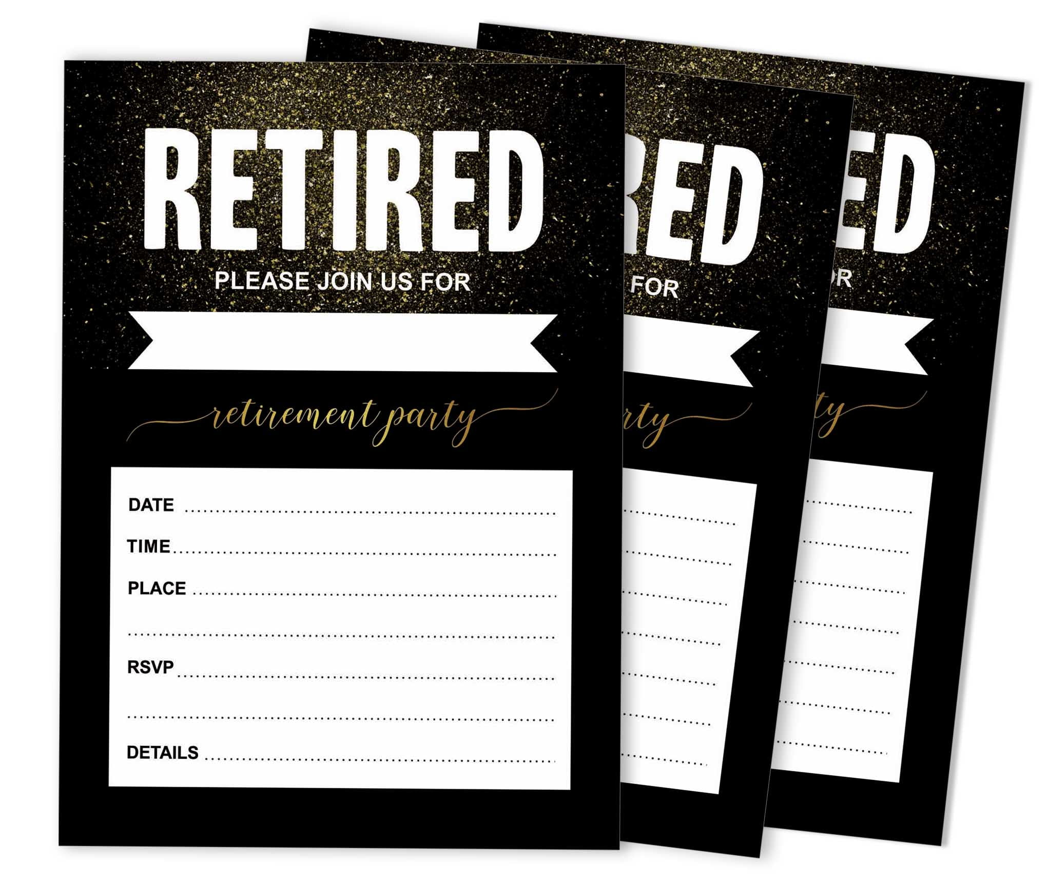 Inkdotpot Pack Of 30, Join Us Invitations With Envelopes, Retirement ...