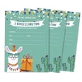 thumbnail image 1 of Inkdotpot Pack Of 30 Llama Kids Birthday Invitations, Boys or Girls Fill-In Style Invite, Children or Toddlers Baby First or 1st Bday Alpaca Cactus Fill In the Blank Invite Cards, 1 of 7