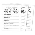 thumbnail image 1 of Inkdotpot Pack Of 50 Classic White Advice Cards, Advice & Wishes For The Bride and Groom, Mr and Mrs Wedding Game Activity 5x7 inches, 1 of 1
