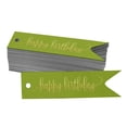 thumbnail image 1 of Inkdotpot Pack Of 50 Happy Birthday Favor Paper Tags Craft Real Gold Foil Hang Tags, 1 of 6