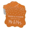 thumbnail image 1 of Inkdotpot Pack Of 50 Hugs & Kisses From The New Wedding Paper Tags DIY Craft Bracket Shape Real Rose Gold Foil Hang Tags, 1 of 7