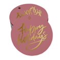 thumbnail image 1 of Inkdotpot Pack Of 50 Real Gold Foil Paper Tags Happy Holiday Favor Hang Tags, 1 of 7