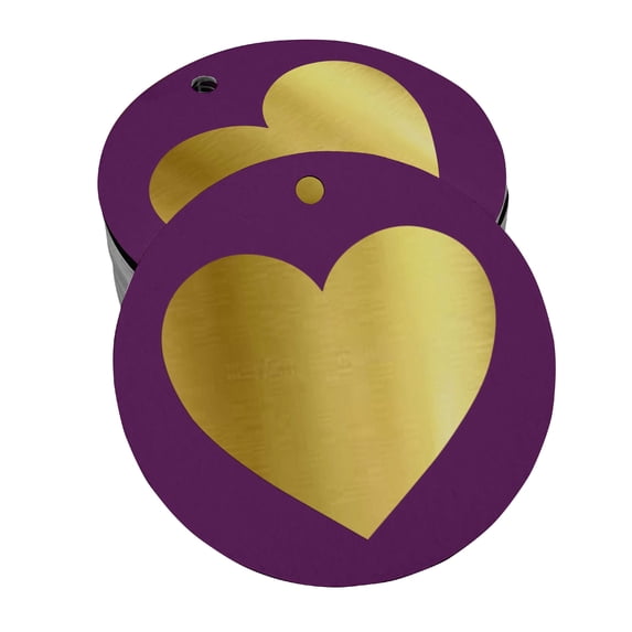 Inkdotpot Pack Of 50 Real Gold Foil Paper Tags Made With Love Wedding Favor Hang Tags