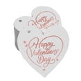 thumbnail image 1 of Inkdotpot Pack Of 50 Real Rose Gold Foil Paper Tags Happy Valentine's Day Valentine Favor Hang Tags, 1 of 6