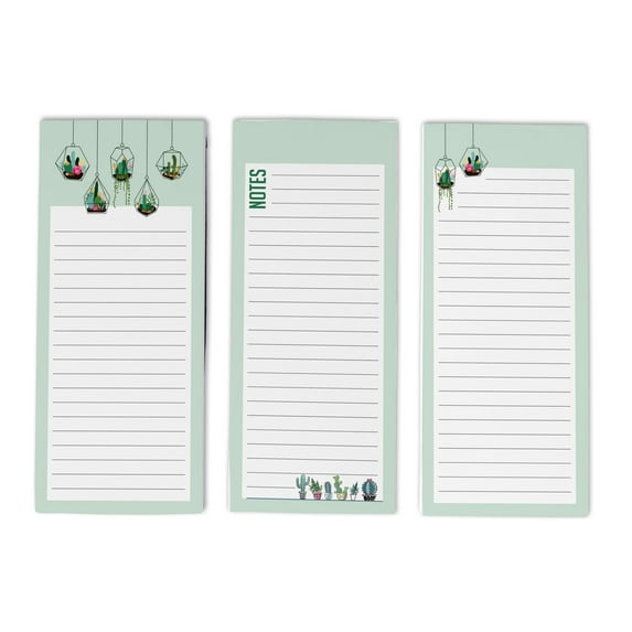 Inkdotpot Pack of 3 Magnetic Fridge To-Do List Notepads- Magnetic Memo Pads For Refrigerator-(50 Sheets Each)-4W