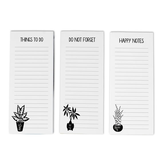 Inkdotpot Pack of 3 Magnetic Fridge To-Do List Notepads- Magnetic Memo Pads For Refrigerator-(50 Sheets Each)-AM