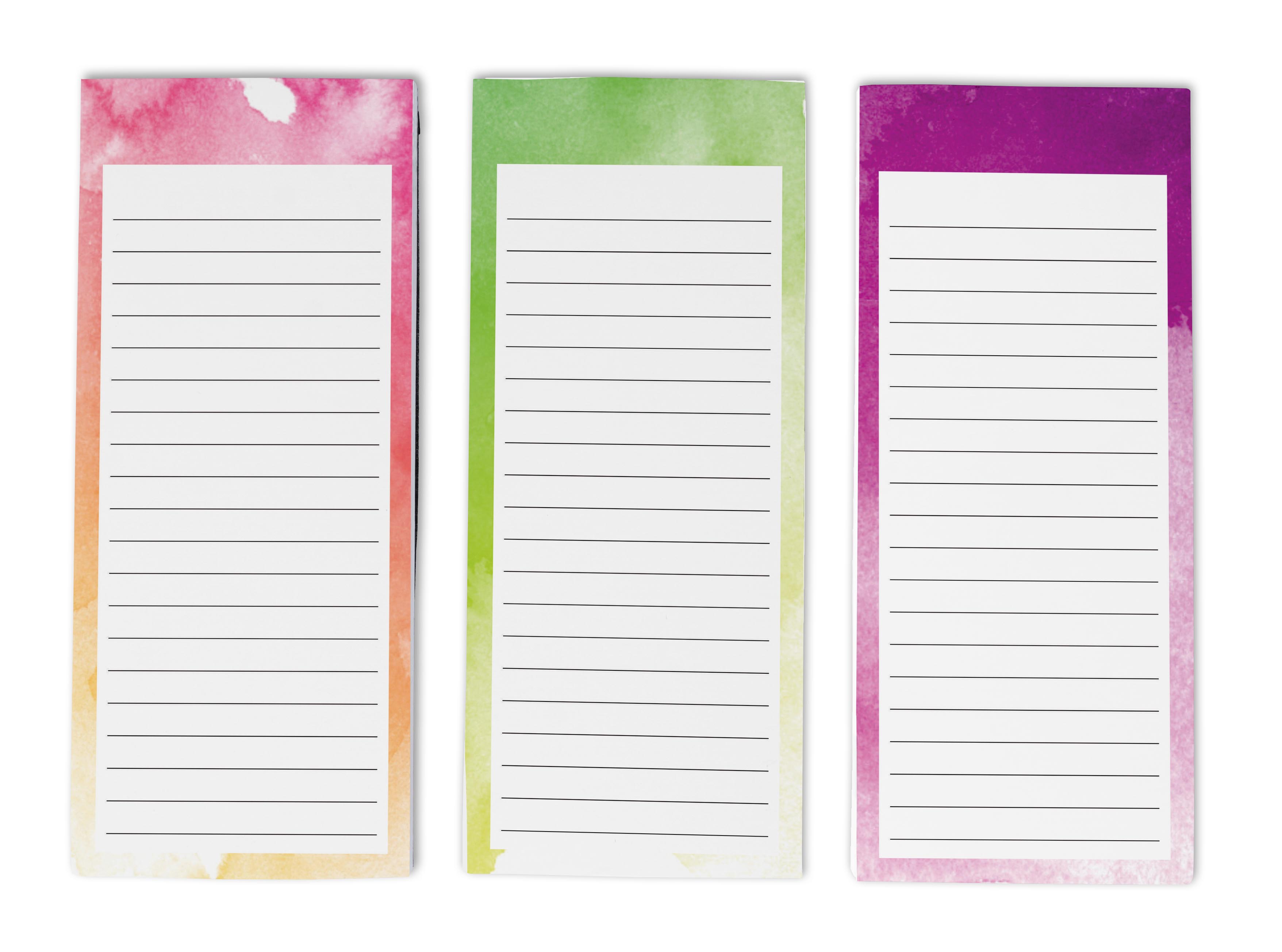 Inkdotpot Pack of 3 Magnetic Fridge To-Do List Notepads- Magnetic Memo Pads For Refrigerator-(50 Sheets Each)-AO