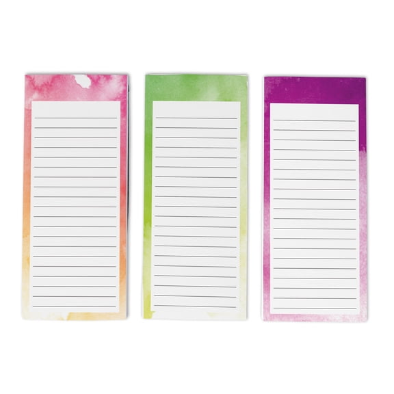 Inkdotpot Pack of 3 Magnetic Fridge To-Do List Notepads- Magnetic Memo Pads For Refrigerator-(50 Sheets Each)-AO