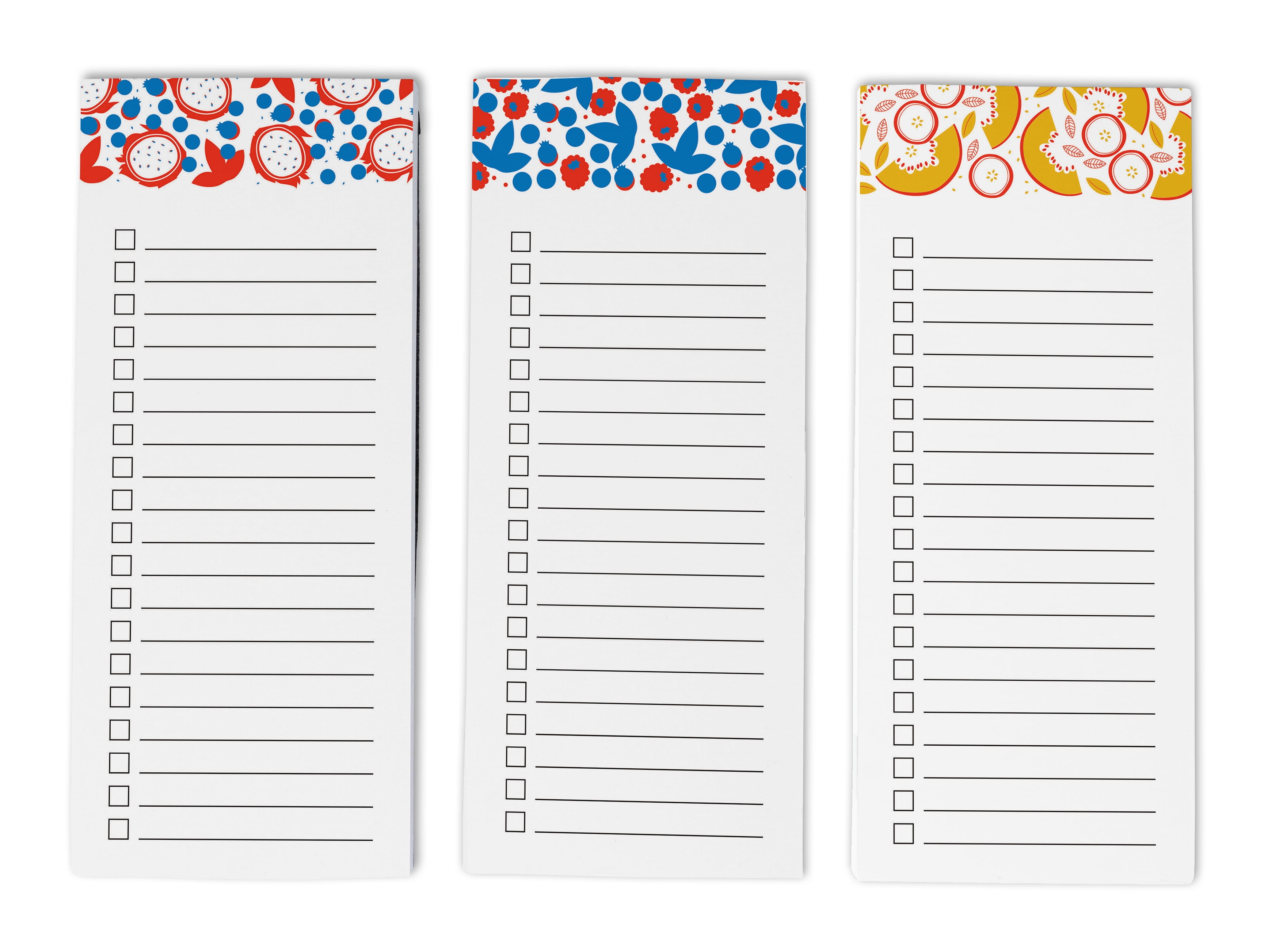 Inkdotpot Pack of 3 Magnetic Fridge To-Do List Notepads- Magnetic Memo Pads For Refrigerator-(50 Sheets Each)-GS