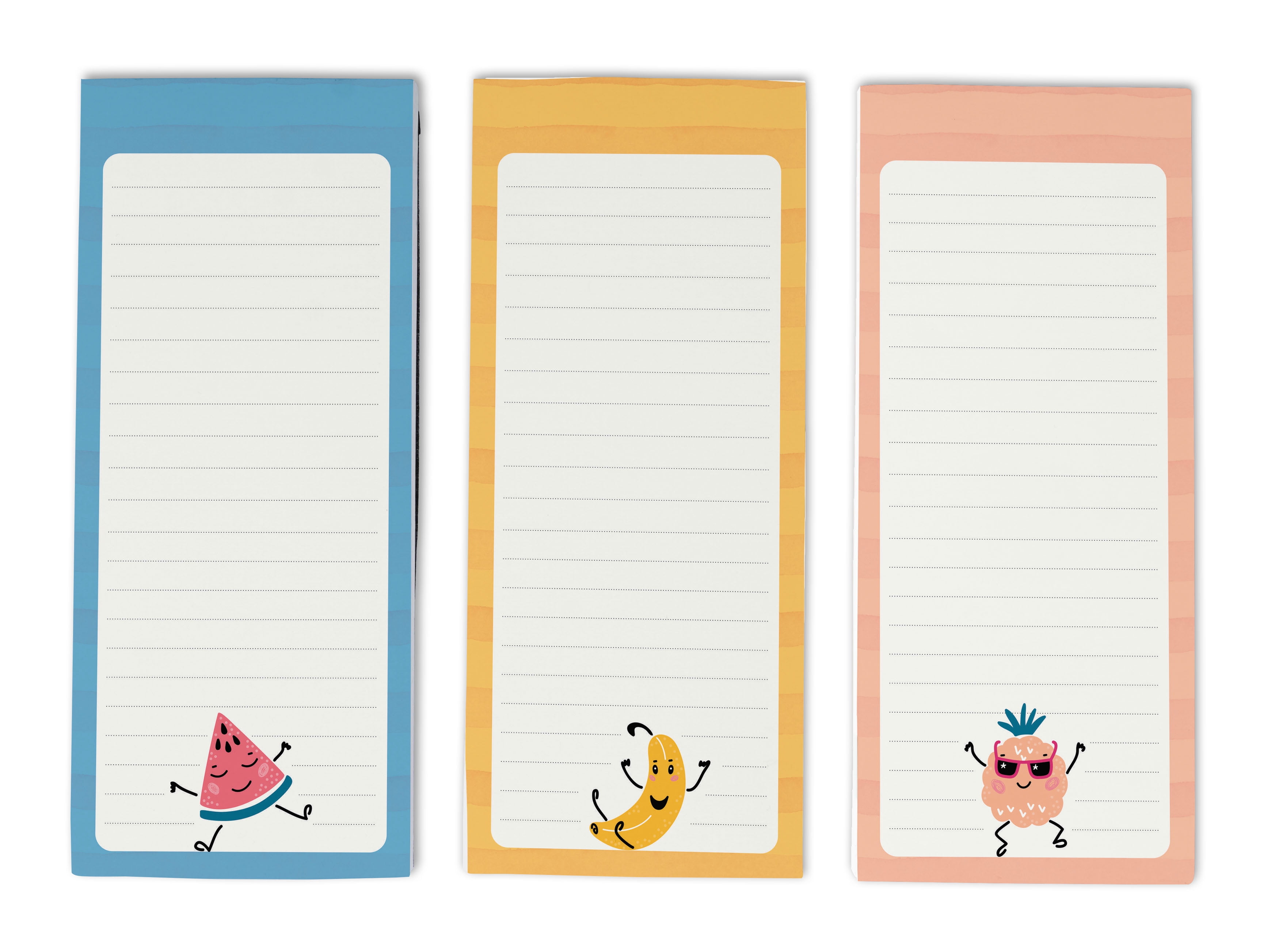 Inkdotpot Pack of 3 Magnetic Fridge To-Do List Notepads- Magnetic Memo Pads For Refrigerator-(50 Sheets Each)-H2