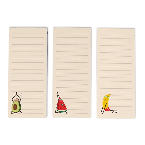 Inkdotpot Pack of 3 Magnetic Fridge To-Do List Notepads- Magnetic Memo Pads For Refrigerator-(50 Sheets Each)-HT