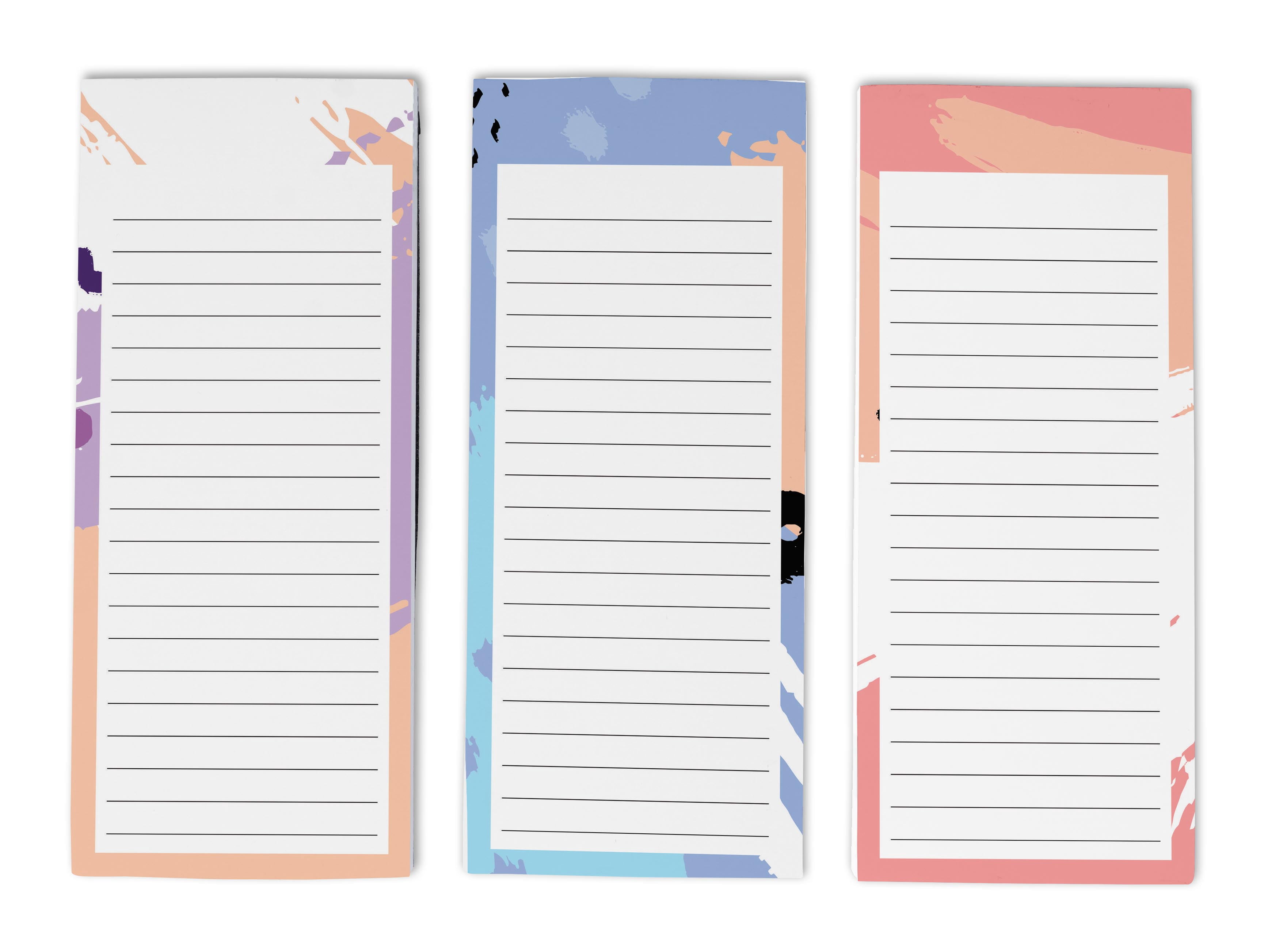 Inkdotpot Pack of 3 Magnetic Fridge To-Do List Notepads- Magnetic Memo Pads For Refrigerator-(50 Sheets Each)-J6