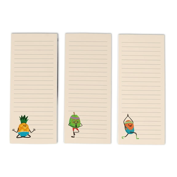 Inkdotpot Pack of 3 Magnetic Fridge To-Do List Notepads- Magnetic Memo Pads For Refrigerator-(50 Sheets Each)-KB