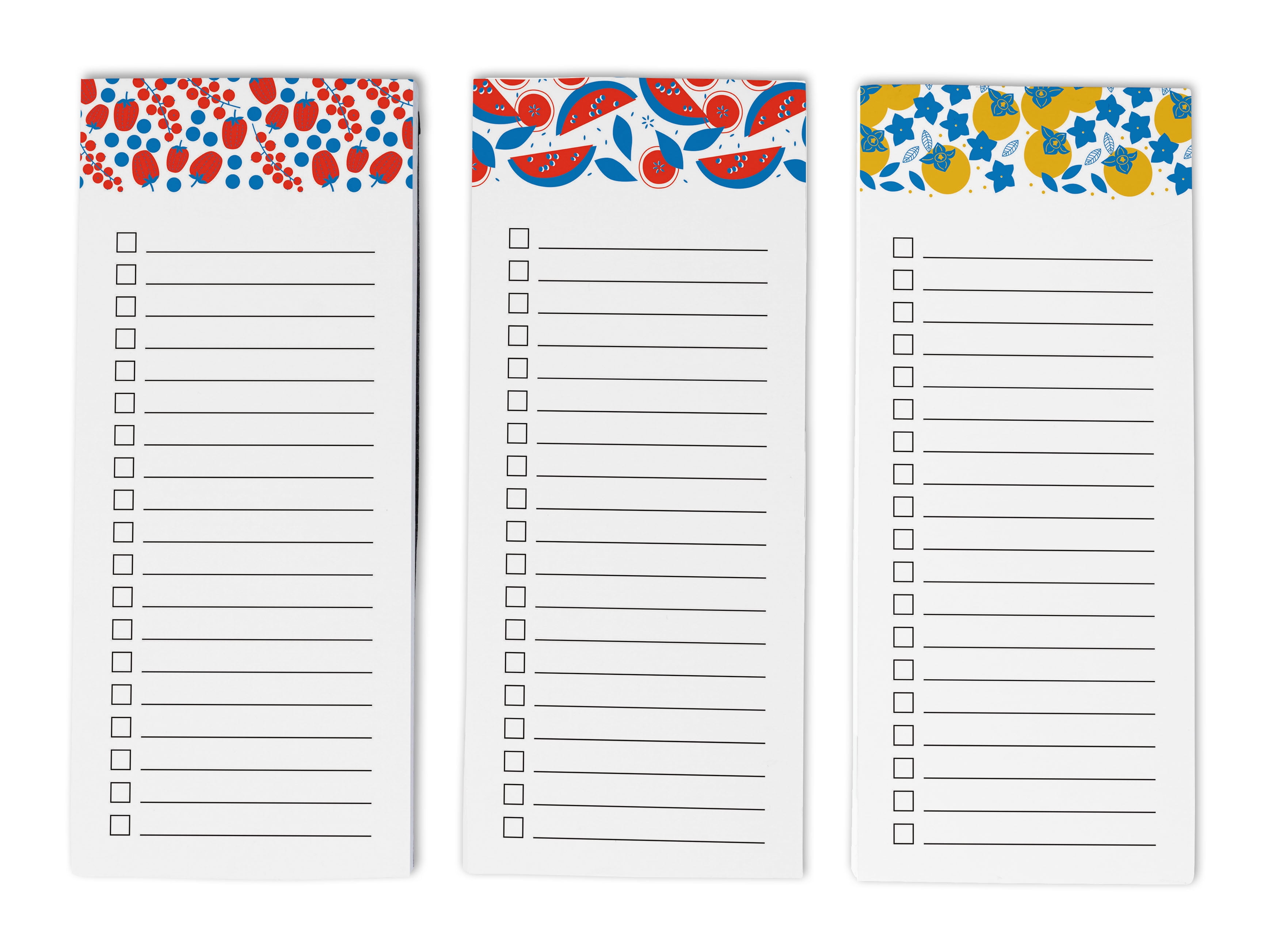 Inkdotpot Pack of 3 Magnetic Fridge To-Do List Notepads- Magnetic Memo Pads For Refrigerator-(50 Sheets Each)-MA