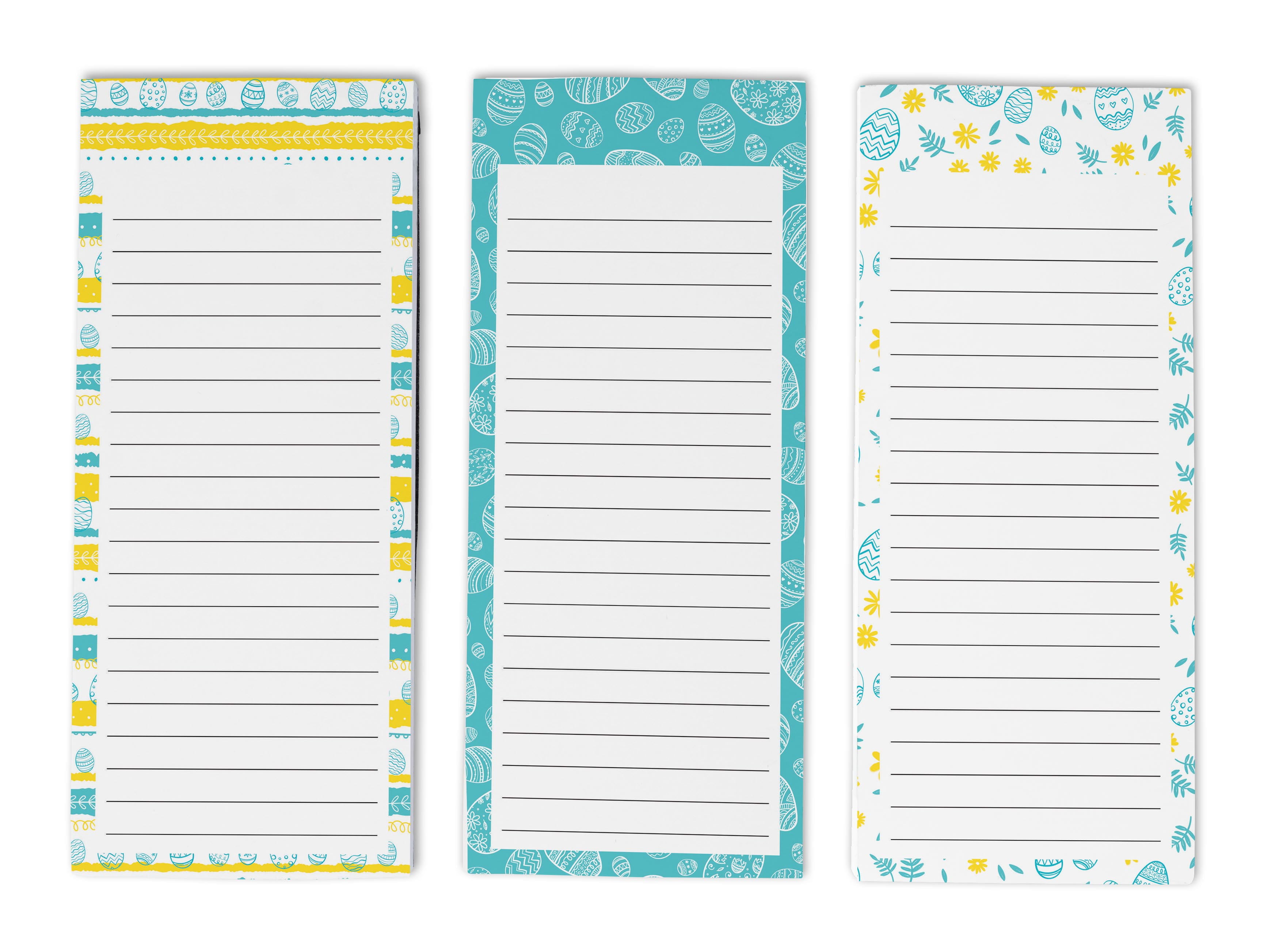Inkdotpot Pack of 3 Magnetic Fridge To-Do List Notepads- Magnetic Memo Pads For Refrigerator-(50 Sheets Each)-MH