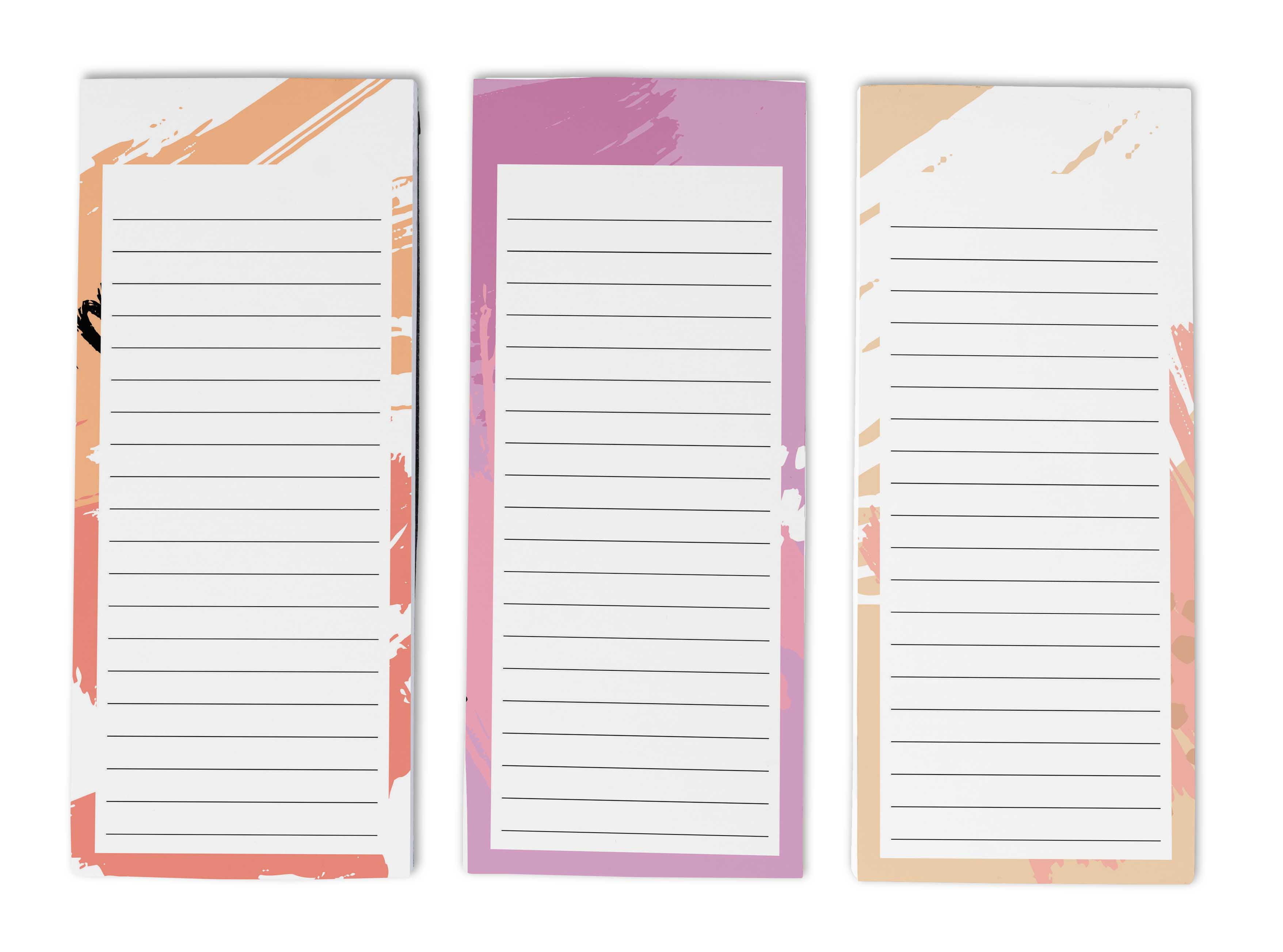 Inkdotpot Pack of 3 Magnetic Fridge To-Do List Notepads- Magnetic Memo Pads For Refrigerator-(50 Sheets Each)-MI