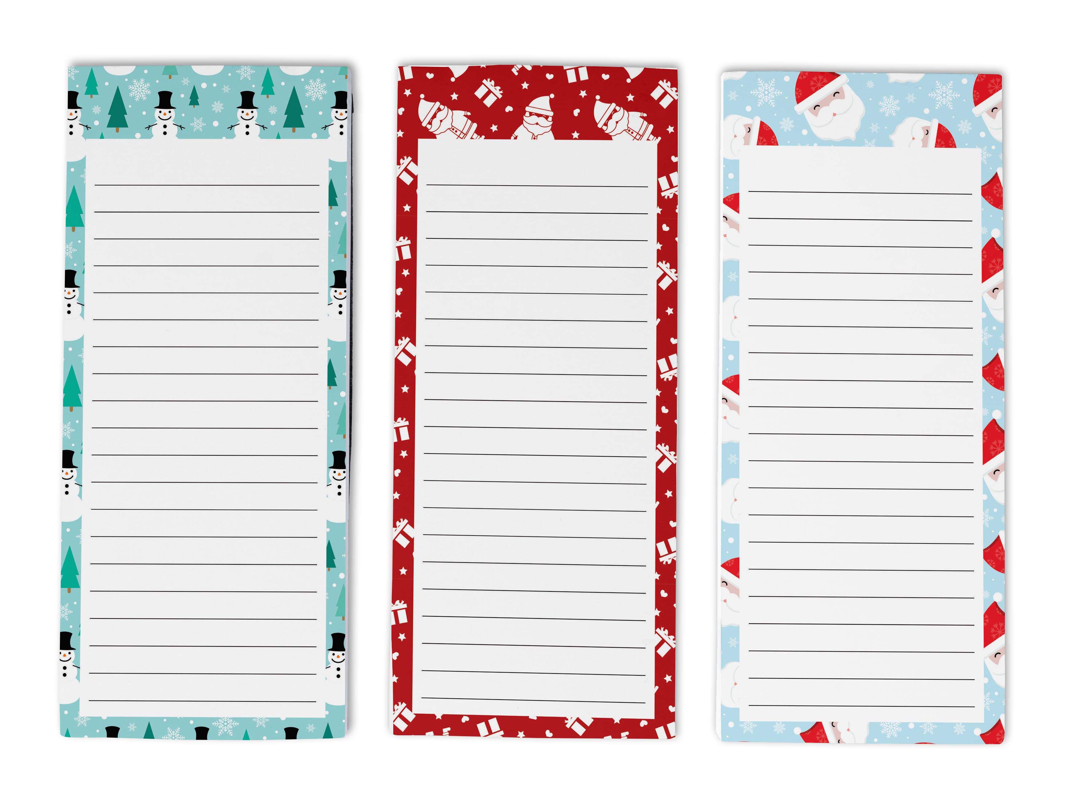 Inkdotpot Pack of 3 Magnetic Fridge To-Do List Notepads- Magnetic Memo Pads For Refrigerator-(50 Sheets Each)-MM