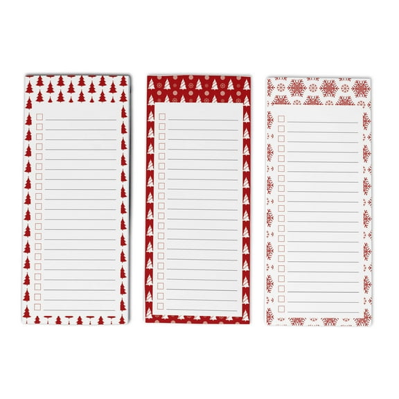 Inkdotpot Pack of 3 Magnetic Fridge To-Do List Notepads- Magnetic Memo Pads For Refrigerator-(50 Sheets Each)-S8