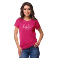 thumbnail image 1 of Inkdotpot Personalized Womens Tshirt Top Bride WeddingAnnouncement Shirt-L2, 1 of 7