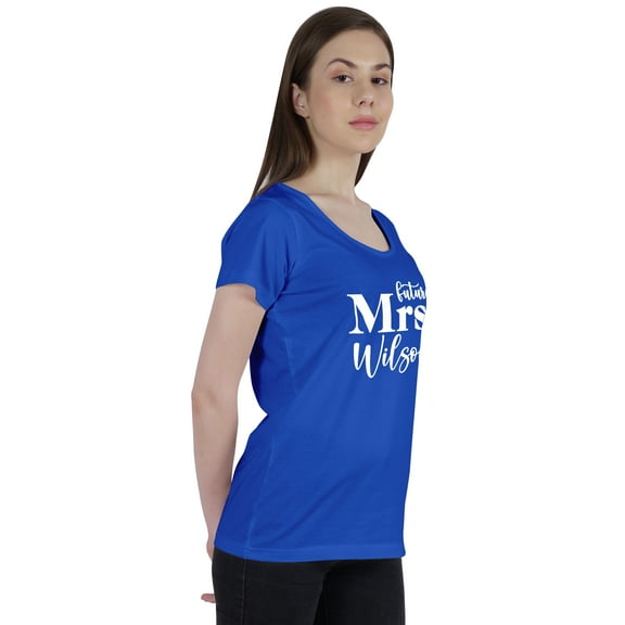 Inkdotpot Personalized Womens Tshirt Top Future MrsWeddingAnnouncement Shirt-96