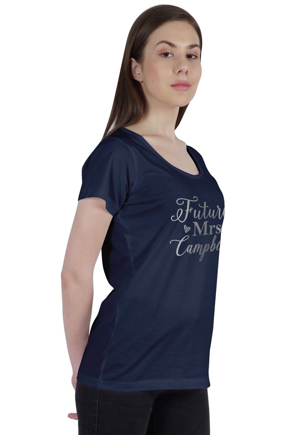Personalized Womens Tshirt Top Future MrsWeddingAnnouncement Shirt-JV