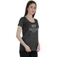 thumbnail image 1 of Inkdotpot Personalized Womens Tshirt Top Just MarriedWeddingAnnouncement Shirt, 1 of 8