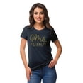 thumbnail image 1 of Inkdotpot Personalized Womens Tshirt Top Mrs WeddingAnnouncement Shirt-TC, 1 of 8