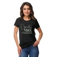 thumbnail image 1 of Inkdotpot Personalized Womens Tshirt Top Officially Mrs WeddingAnnouncement Shirt-2L, 1 of 8
