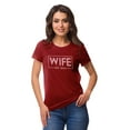thumbnail image 1 of Inkdotpot Personalized Womens Tshirt Top Wife WeddingAnnouncement Shirt-5C, 1 of 8