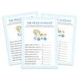 thumbnail image 1 of Inkdotpot The Price Is Right Baby Shower Game -Boy Baby Shower Fun Party Game Collection, Activities, Decorations,Blue Baby Cot Theme Party Supplies - Pack Of 50, 1 of 5