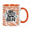 thumbnail image 1 of Inkdotpot Push Yourself To Be Great 11 Oz Ceramic Coffee Mug Positive Quotes Employee Boss Coworkers Birthday GIft-Orange, 1 of 5