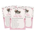 thumbnail image 1 of Inkdotpot Raccoon Jungle Animals Who Knows Daddy BestBaby Shower GameCards FunActivity Cards Set Of 50Party Theme, 1 of 1