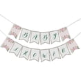 thumbnail image 1 of Inkdotpot Ready To Hang,Girl Baby ShowerBirthdayBunting, Pre StrungFloral Wreath ThemeBaby ShowerDecorations,BuntingBannerFlags, 1 of 6