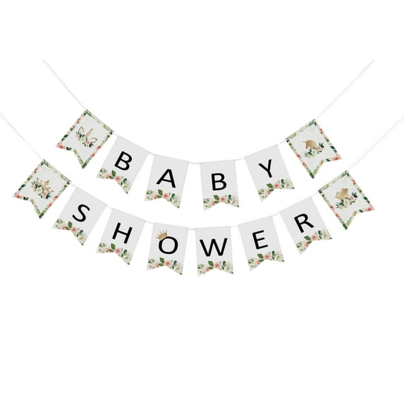 Inkdotpot Ready To Hang,Girl Baby ShowerBirthdayBunting, Pre StrungUnicorn ThemeBaby ShowerDecorations,BuntingBannerFlags-a