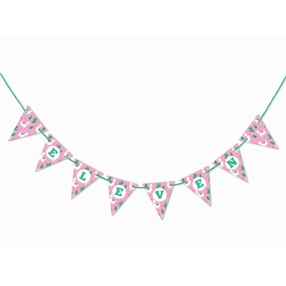 Inkdotpot Ready To HangI Am ElevenBirthday Party Decorations Party Supplies For Boy StripeBanner Flags