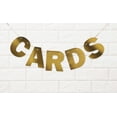 thumbnail image 1 of Inkdotpot Ready To HangMetallic Gold Cards Bunting For Engagement Wedding Bridal Shower Birthday Party Supplies Decoration Bunting Flags, 1 of 5