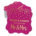 thumbnail image 1 of Inkdotpot Real Gold Foil Hugs & Kisses From The New Wedding Tags Favor Bracket Shape Hang Pack Of 50 Paper Tags, 1 of 7