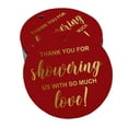 thumbnail image 1 of Inkdotpot Real Gold Foil Thank You Baby/ Bridal Shower Tags Favor Hang Paper Tags 50 Pieces, 1 of 7